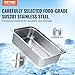 VEVOR 6 Pack Hotel Pans, Full Size 0.8mm Thick 6-Inch Deep Commercial Stainless Steel Restaurant Steam Table Pan, Catering Storage Food Pan, for Industrial & Scientific
