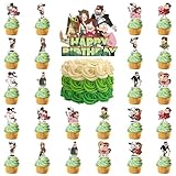 NatTco Gravity Falls Party Supplies, Gravity Falls Theme Cake Cupcake Toppers Set for Kids Gravity Falls Birthday Party Decorations Party