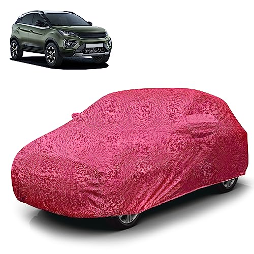 Image of Car Cover Waterproof RT-I for Tata Nexon [Year 2019 Onwards] - Nexon Car Cover Dust & UV Protection Nexon Car Body Cover with Mirror Pocket Soft Cotton Lining