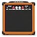 LyxPro Electric Guitar Amp 20 Watt Amplifier Built in Speaker Headphone Jack and Aux Input Includes Gain Bass Treble Volume and Grind - Mahogany