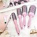Lily England Round Blow Dry Brush Set for Women - Perfect for Voluminous Blowouts - Ceramic Ionic Technology - Luxury Gift for Her (Pink)