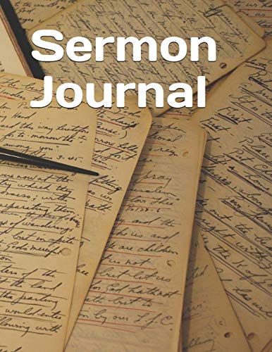 Sermon Journal: Book of Joshua themed Sermon Journal 8.5" x 11" 100 pages