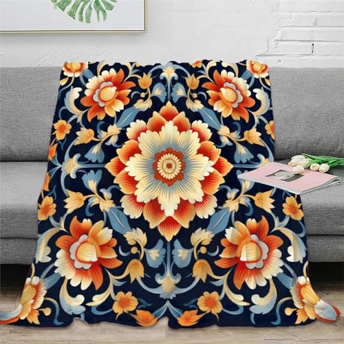 Couverture flanelle fleur impression 3D, le cadeau peluche idéal - 2