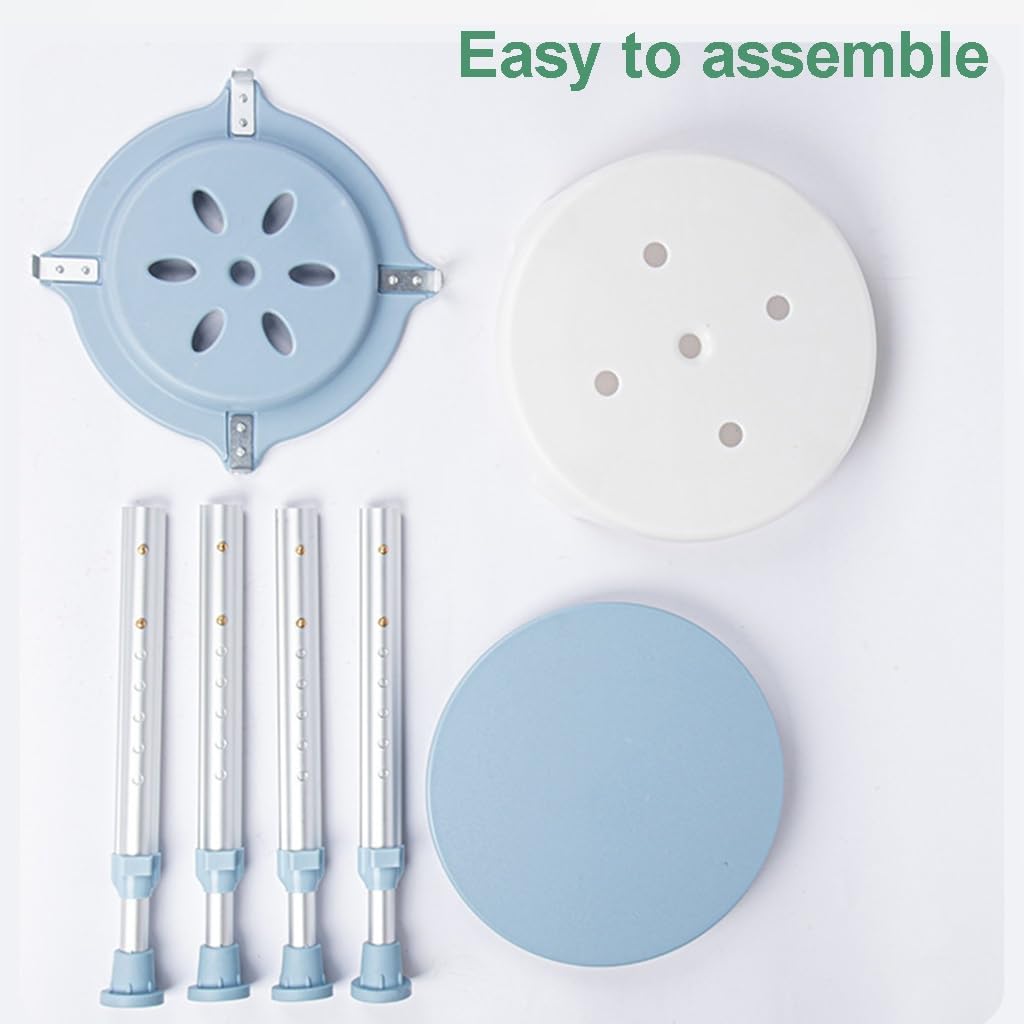 Silla de ducha resistente for ducha interior, taburetes de ducha giratorios de 360° de 396 libras, silla de bañera ajustable y banco de asiento de bañera con bandeja de almacenamiento for personas may