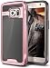 Galaxy S7 Case, E LV Galaxy S7 - Hybrid [Scratch/Dust Proof] Armor Defender Slim Shock-Absorption Bumper Case for Samsung Galaxy S7 - [BLACK/ROSE GOLD]