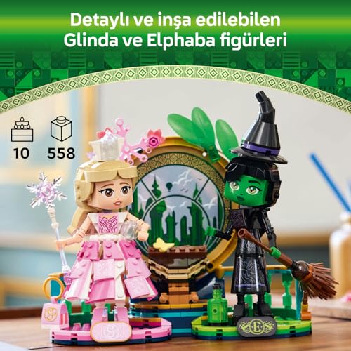 LEGO Wicked Elphaba ve Glinda Figürleri 75682-10 Yaş ve Üzeri Çocuklar için Fantastik Oyuncak Yapım Seti (558 Parça)