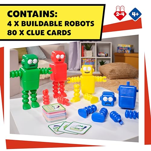 TOMY Hide and Squeak Robots, Robot Building Scavenger Hunt Game forKids, Active Indoor Games, Kids Games for 4 Year Olds and Older
