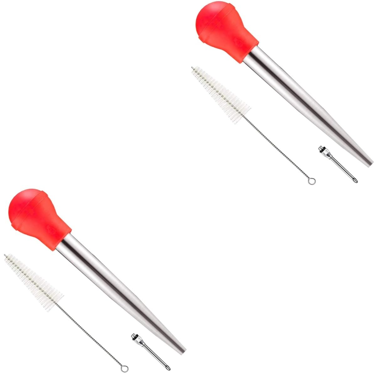 PRETYZOOM 2 Sets Practical Meat Injector Kitchen Turkey Injector for Turkey Tools Lacer Kit