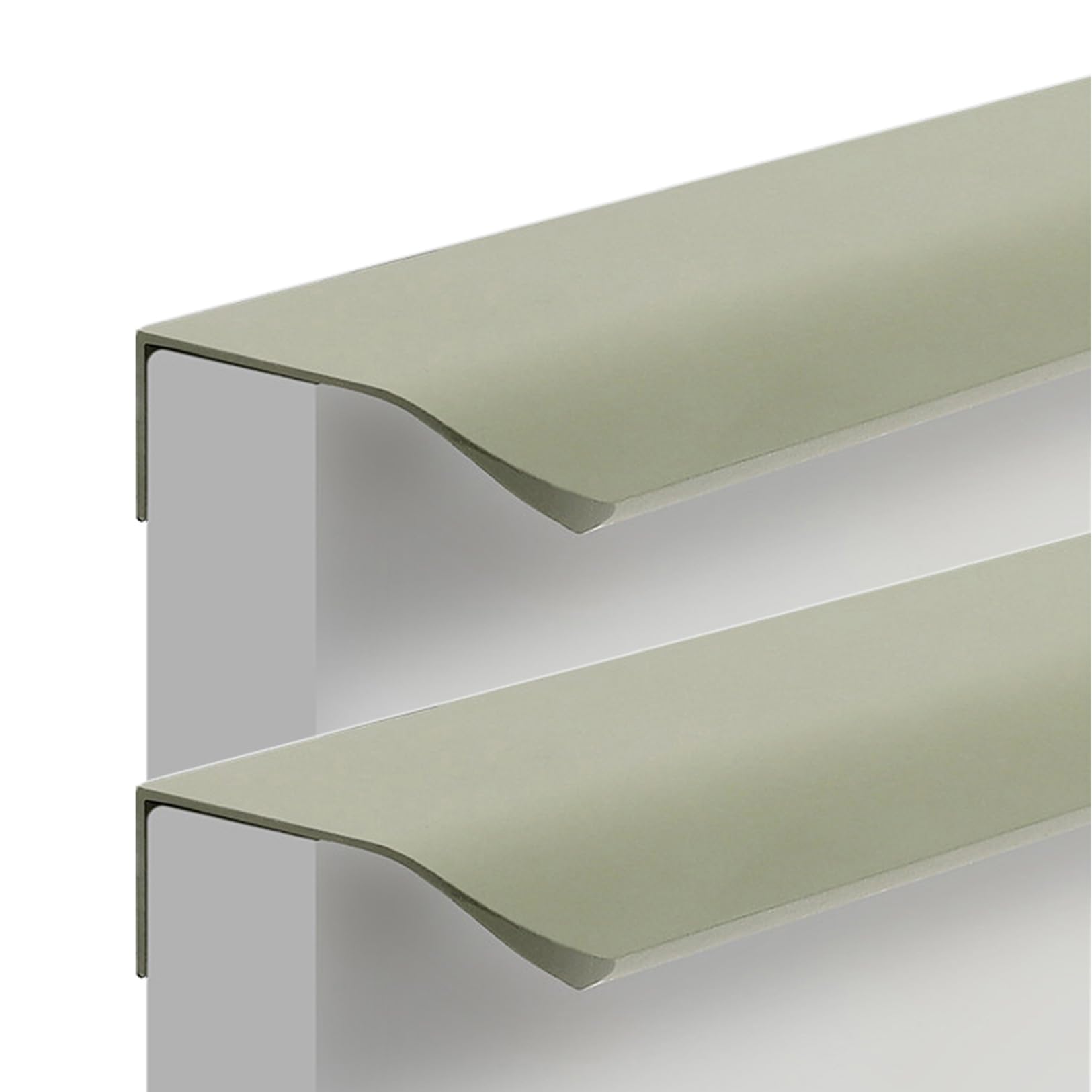Poignées de meubles de cuisine Gris-Vert 1000 mm en alliage d'aluminium