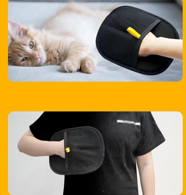 Foto 6 de 7 de Double-Sided Pet Grooming Gloves, Double-Sided Grooming Gloves for Pets, Cat Grooming Gloves