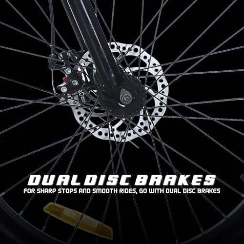 Image of EAST COAST Legend MultiSpeed Cycle /Bike with Inbuilt Carrier FS & DD Brake 26 T Mountain Cycle, Black