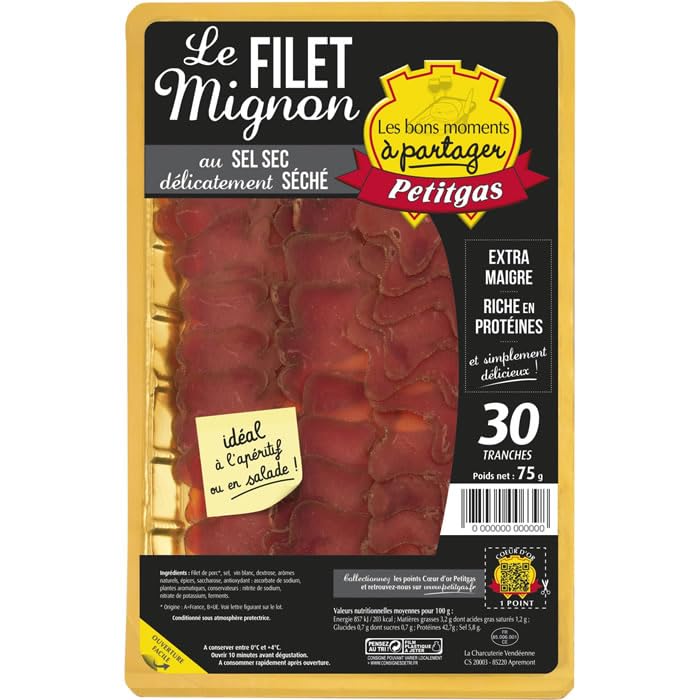 PETITGAS Filet mignon au sel sec 75 g