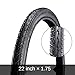 CATAZER Bike Tyre Bicycle Tyres for Kit Bike BMX Folding Road Bicycle Mountain Bike 12/14/16/18/20/22/24/26 X 1.75 (22x1.75)