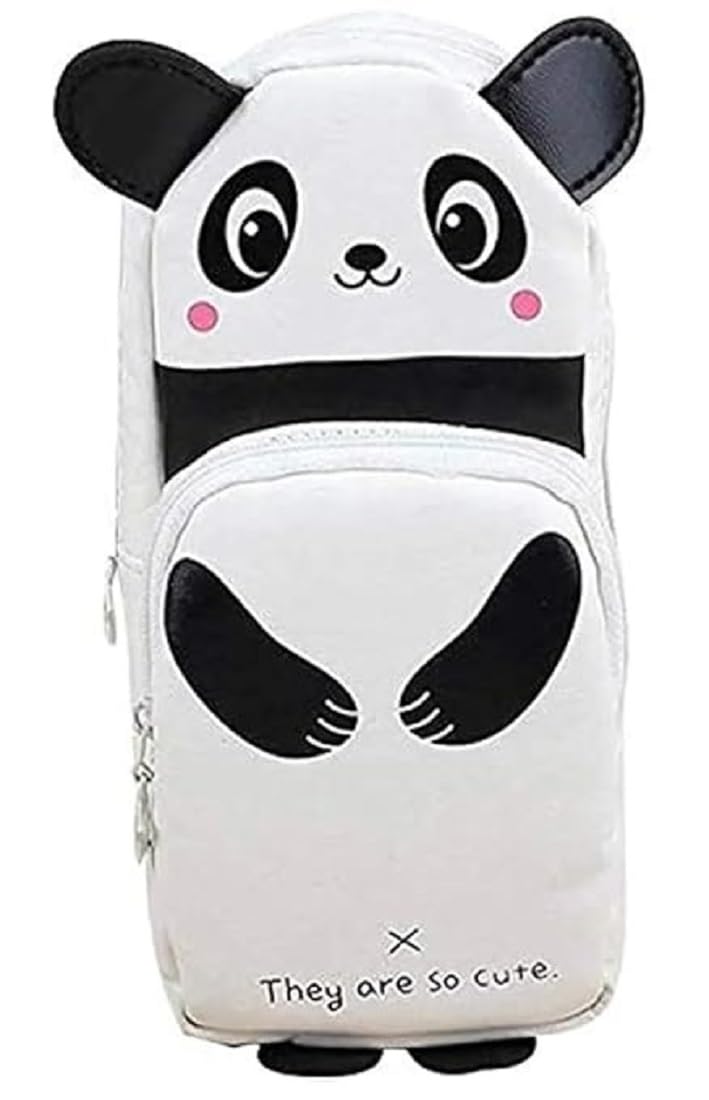 ultimatefashionista Stylish Digital Panda Shape Pencil Pouch/Box 2 Zipper Pockets Super Quality Art Artificial Leather Pencil Box (White) (B0D8ZW6V53) Amazon Price History, Amazon Price Tracker