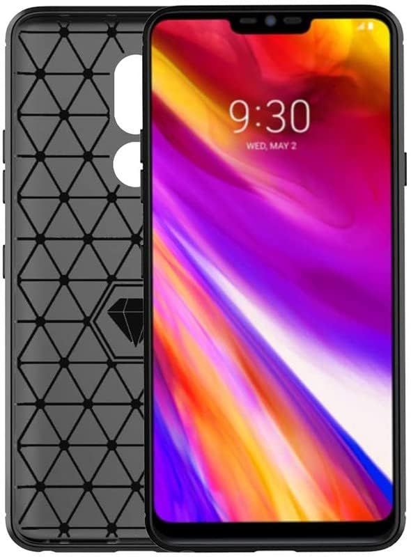 Image of Hybrid Carbon Fiber Back Case for LG G7 ThinQ (Black)