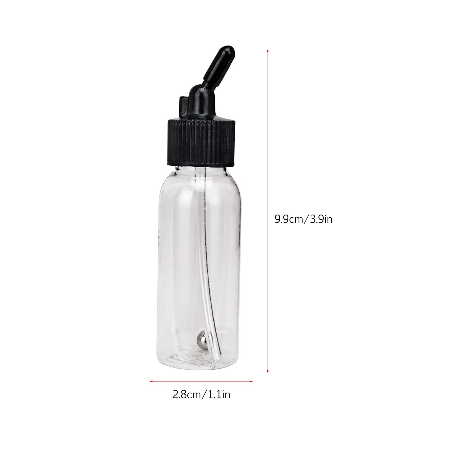 Peinture pour aérographe 1,2 Once 35 cm3 Boîte de 10 flacons avec Couvercle Adaptateur Capuchon