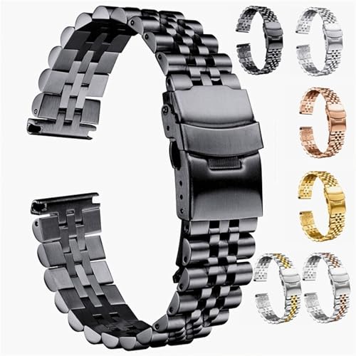 Montre en acier inoxydable haut de gamme avec boucle déployante fluide