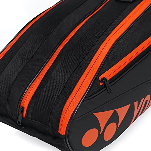 Raqueteira Yonex Team 42326 X6 Preta e Laranja