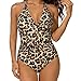 AOOSA Costume da Bagno Intero da Donna, Costumi da Bagno Donna Leopardati Sexy...