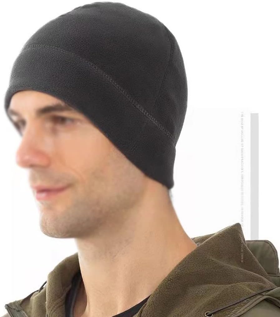 1 Pc Unisex Warm Fleece Hats Winter Autumn Classic Outdoor Windproof Hiking Fishing Cycling Hunting Military Caps(D)