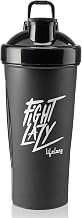 Lifelong Protein Shaker|100% Leakproof Stylish Protein Shaker Bottle|Sipper Bottle|Gym Bottle for Protein- 700ml (LLSHB04, Black) |Plastic