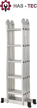 5,7 Metre 20 Basamaklı Akrobat Çok Amaçlı Merdiven Alüminyum