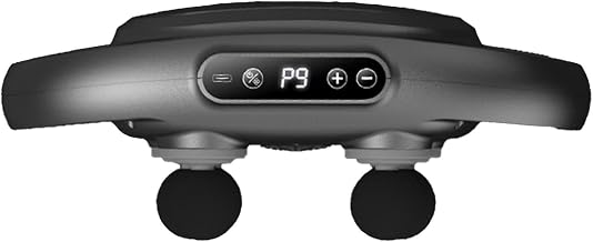 Masseur manuel à 6 têtes 9 nœuds de massage, écran d'affichage LED, 6 têtes | Appareil de massage portable Chiropratique pour relâcher les fascias, le dos, les jambes, le cou, les épaules, le corps