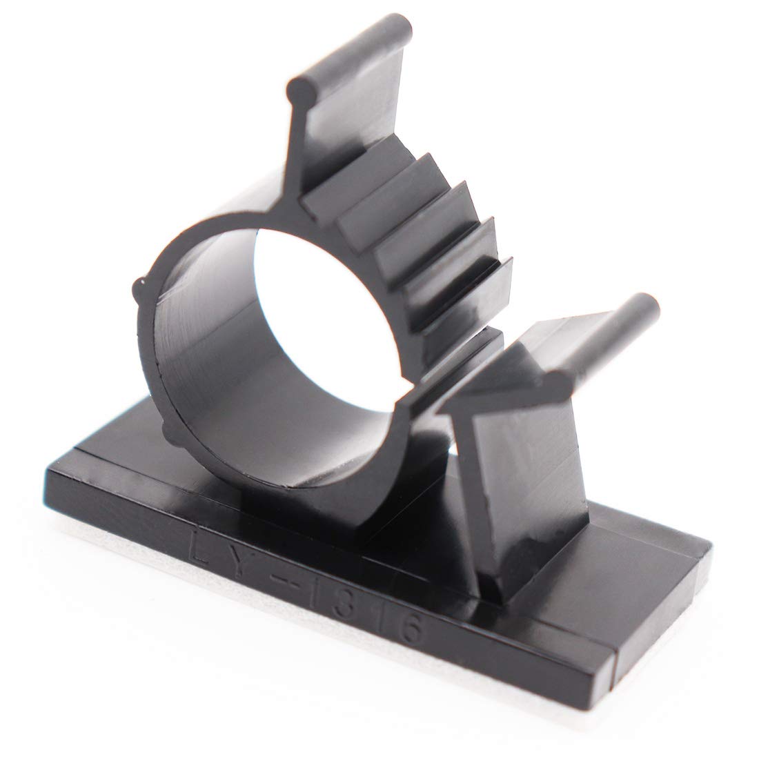 25 Pcs Black Cable Clips, Adhesive Backed Nylon Wire Adjustable Cable Clips Clamps Lime2018