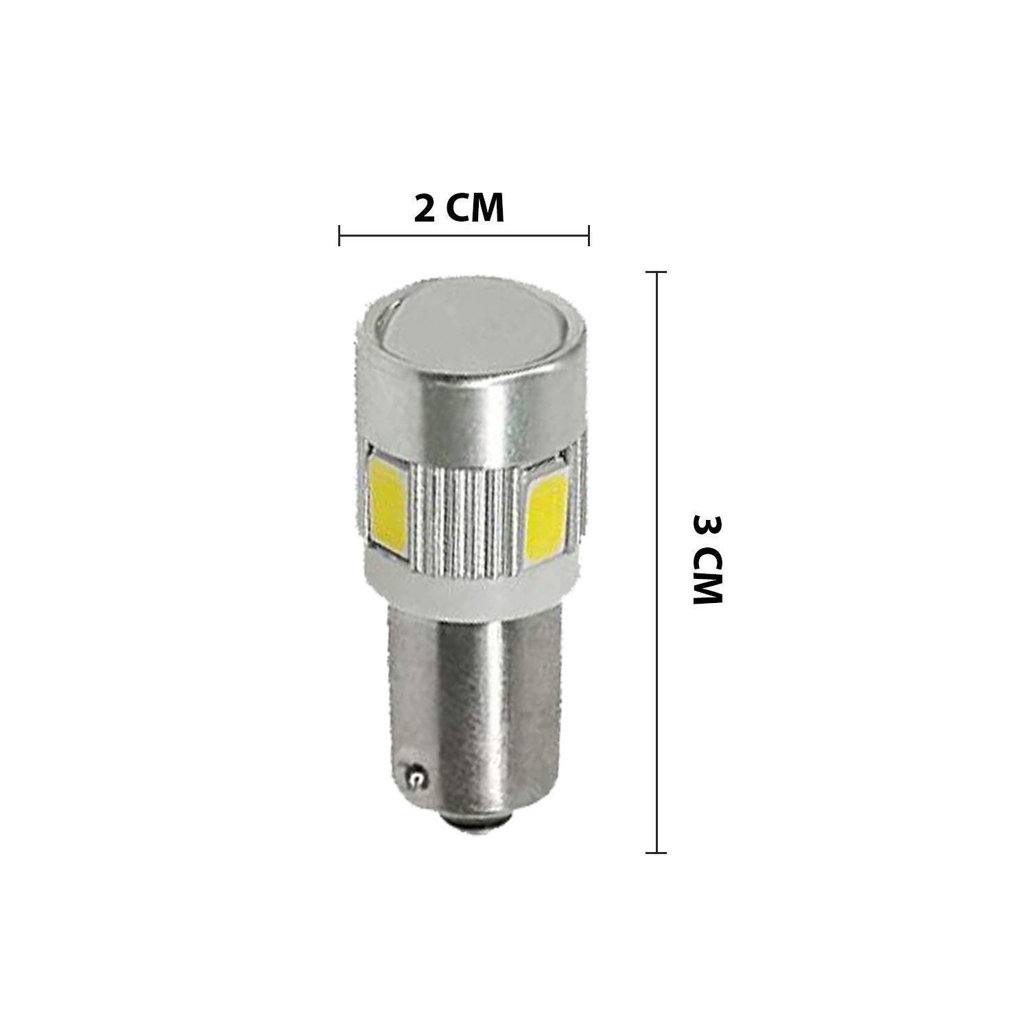 Dimensions of a single Vagary LED Parking Light bulb