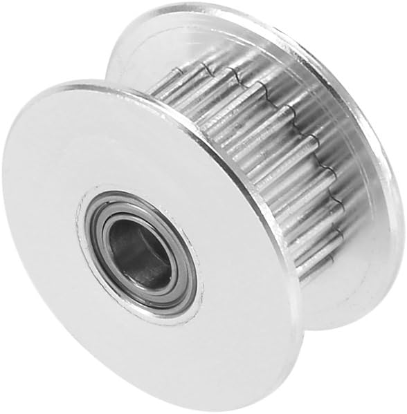 uxcell Aluminum 16T 3mm Bore 2mm Pitch Timing Belt Pulley with Ball Bearing