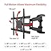 Fleximounts Full Motion Articulating TV Wall Mount A14 for Most 32-65 inch TV Flat Screen