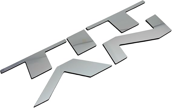 BDTrims Hood 1/16" ABS Plastic Raised Letters Compatible with 2016-2020 Nissan Titan Models Chrome