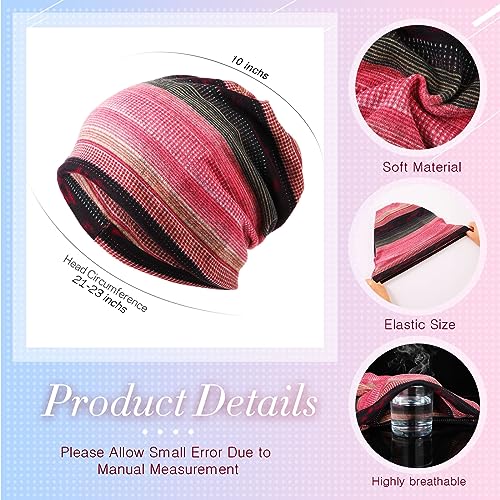 image for SATINIOR 5 Pieces Women's Slouchy Beanie Hat Stretch Turban Hats Cance