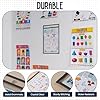 Essex Wares - 6 Pack, Gray, Dry Erase Pocket Document Protectors, 10" Wide x 13.5" Tall - Clear Plastic Sleeves - Reusable & Easy Erase Plastic Invoice Holders, Water-Resistant & Durable #3