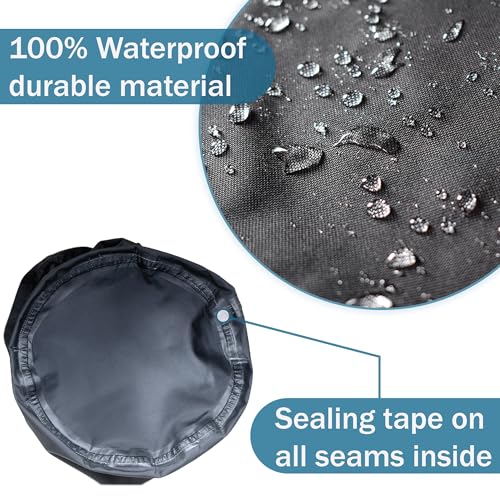 Bozzcovers Trimmer Engine Cover Waterproof - Heavy Duty 600D Weatherproof Cover, Weed Eater, Pole Saw, String Trimmer, Brush Cutter, Edger, Lawn Equipment Cover (Size: 12D x 16H) - Black