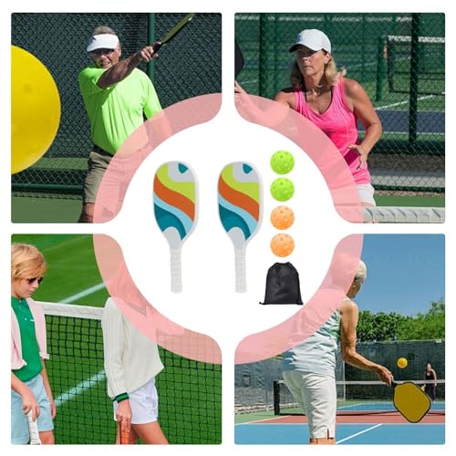 Raquette de pickleball en polymère léger avec grip absorbant et housse ventilée - 4