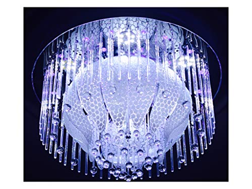 Image of Prop It Up Multicolored led and Musical(Bluetooth). Chandelier, with White and Warm White Light, Low Height Celling Chandelier, and Modern Design -13224 (500mm)