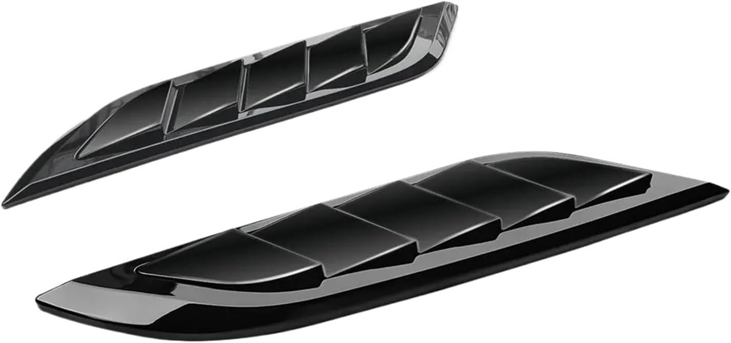 2 Pcs 2026 Style Front Hood Bonnet Side Trim Cover ABS Air Flow Intake Scoop Vent Snow Compatible With 2020+ Land Rover Defender(Glossy black)