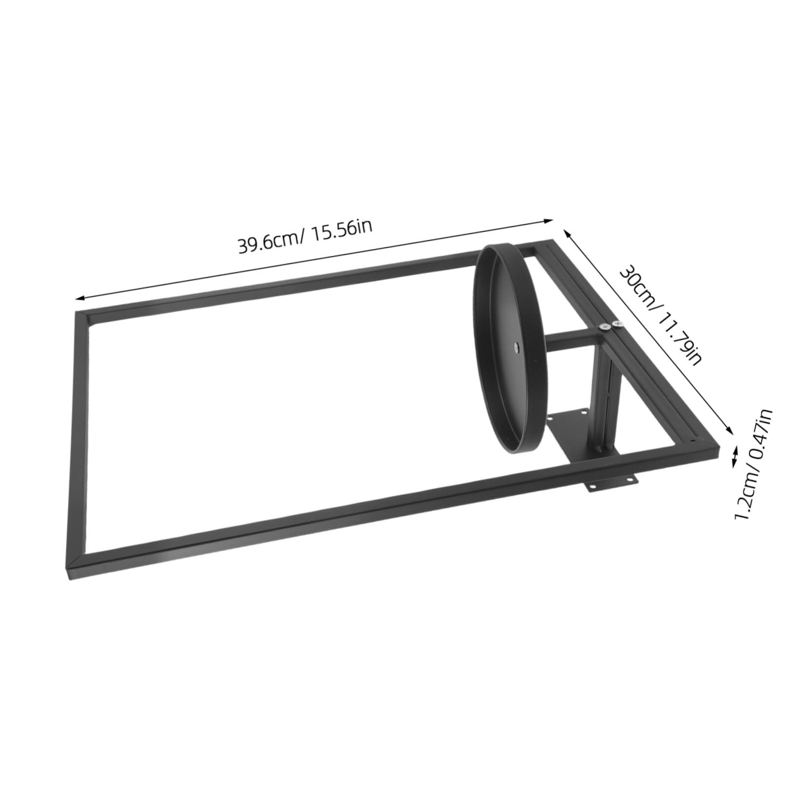 Hemoton Elegant Wall Mount Planter Shelf Iron Flowerpot Holder Plant Display Rack
