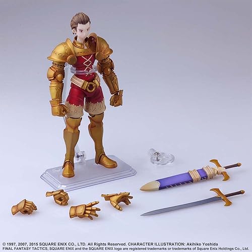 Miniatura 7 de Figura de acción prepintada de PVC de Final Fantasy Tactics Bling Arts Dilita Hyrule PVC prepintada