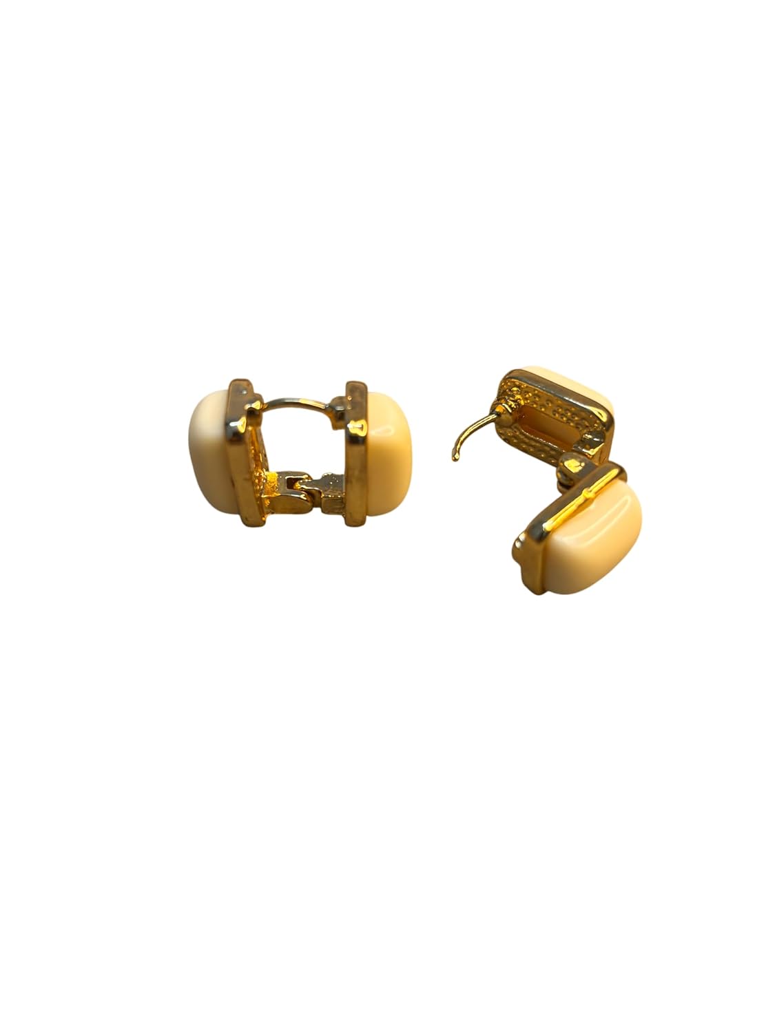 Minimalist Gold Plated Stud Earrings for Women | Small Black & Ivory Studs | Elegant Casual & Office Wear Jewelry | Lightw... - Review, Price and Buying Guide