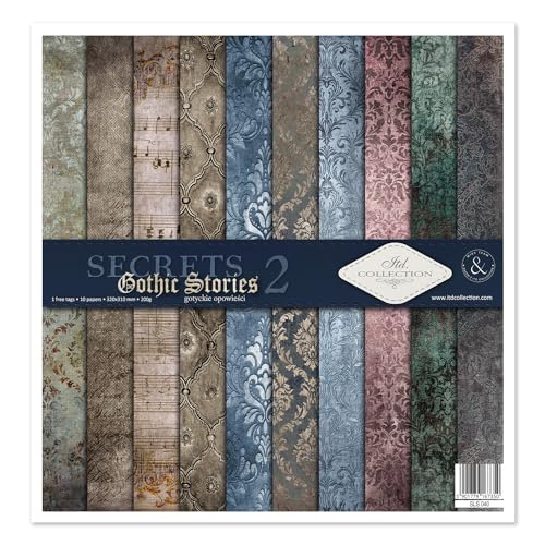 ITD Collection - Decoupage Papier - Decopatch Papier 310 x 320 mm - Scrapbooking - Dekorpapier f&uuml;r DIY Alben Bullet Journals (SLS040)