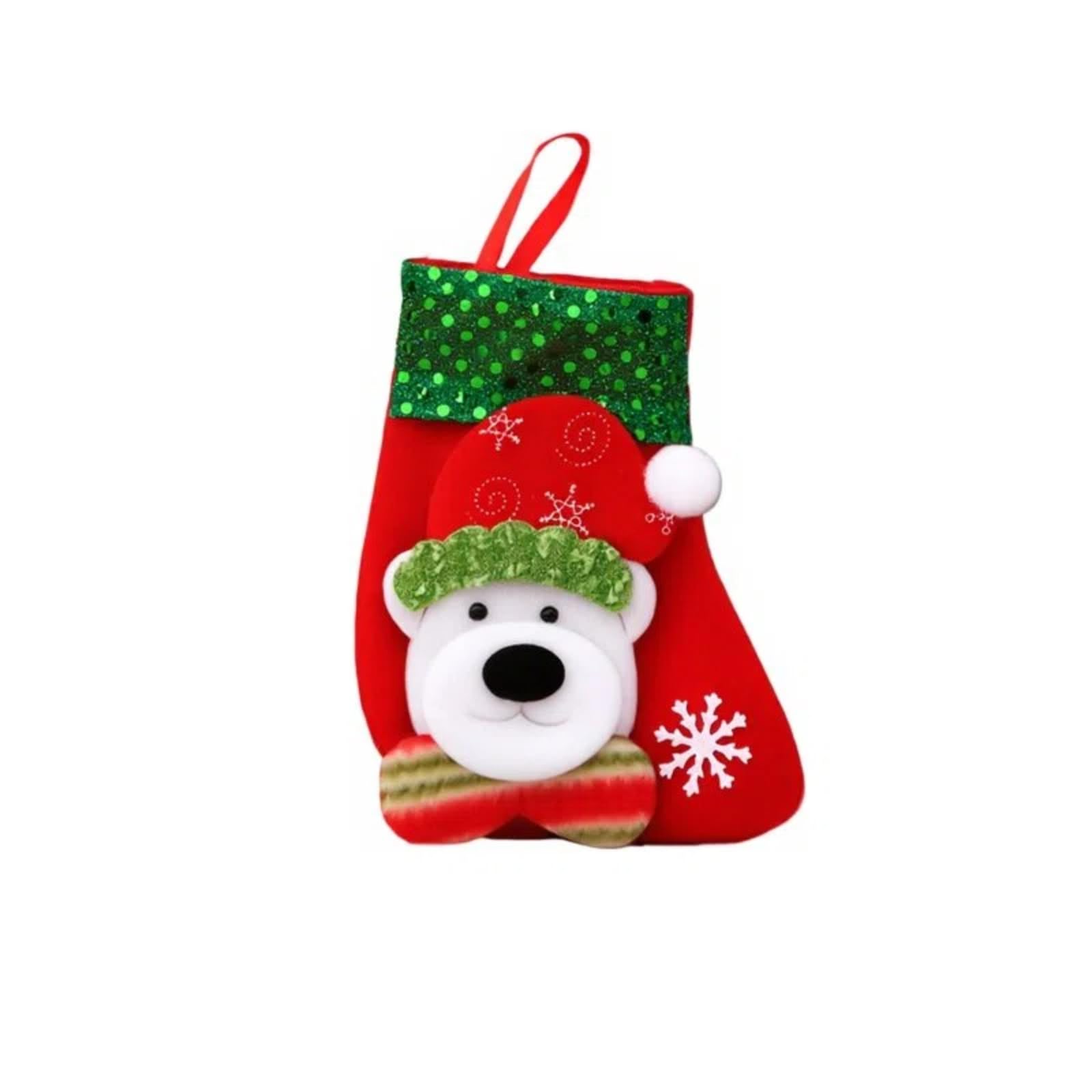 Christmas Stockings, Gift Bags, Candy, Snowman, Deer Decorations