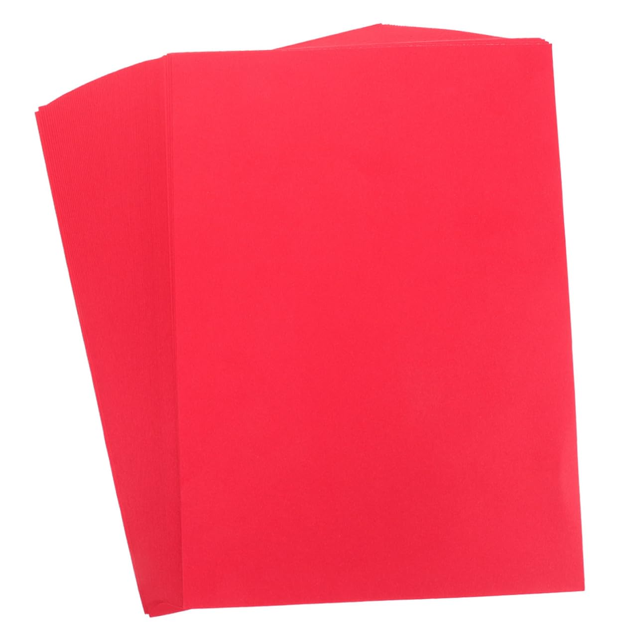 STOBOK Rotes Bastelpapier A4, 100 Blatt Papier für Karten und Handgemachte Grußkarten für Heimwerkerbedarf und Kunstprojekte