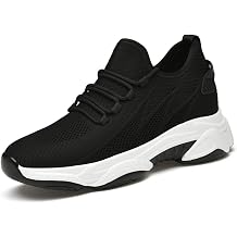 VIBLiSS Men's Elevator Shoes Invisible Height Lifting Taller Shoes Casual Mesh Breathable Walking Sneakers for Men