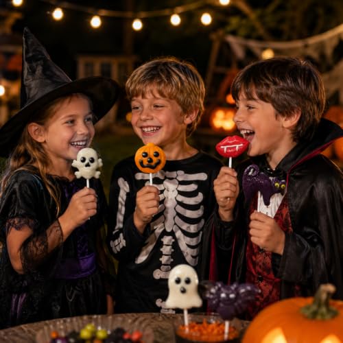 Fruidles 12-Count Halloween Lollipop Suckers Candy, Spooky Candies, Great for Halloween Goody Bag Fillers, for Trick or Treating Individually Wrapped 20-Gram Pops (12-Pack) - image 8