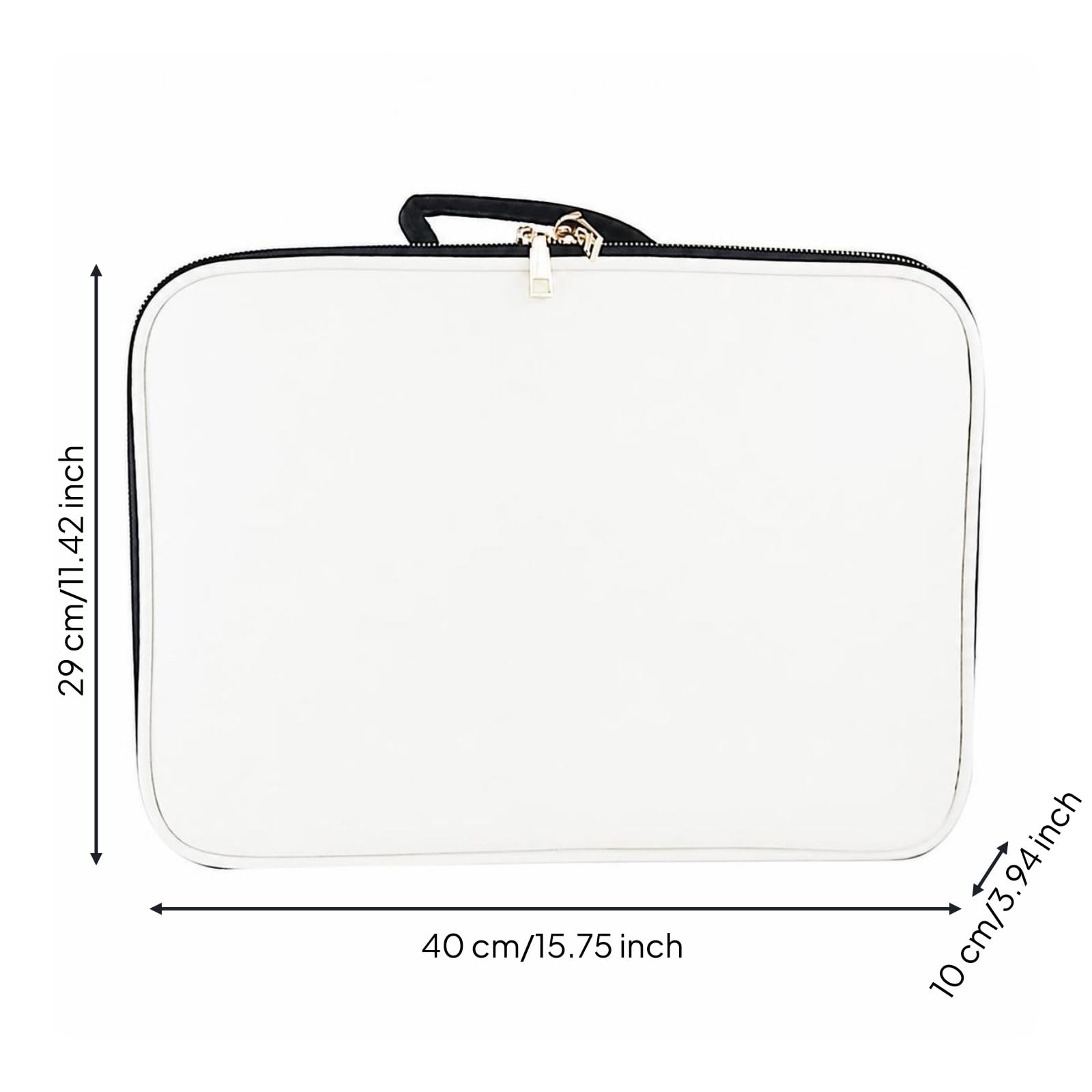 Borsa per Cosmetici con Scomparti, Grande, Valigetta Cosmetica Bianca Grande, 2 kg
