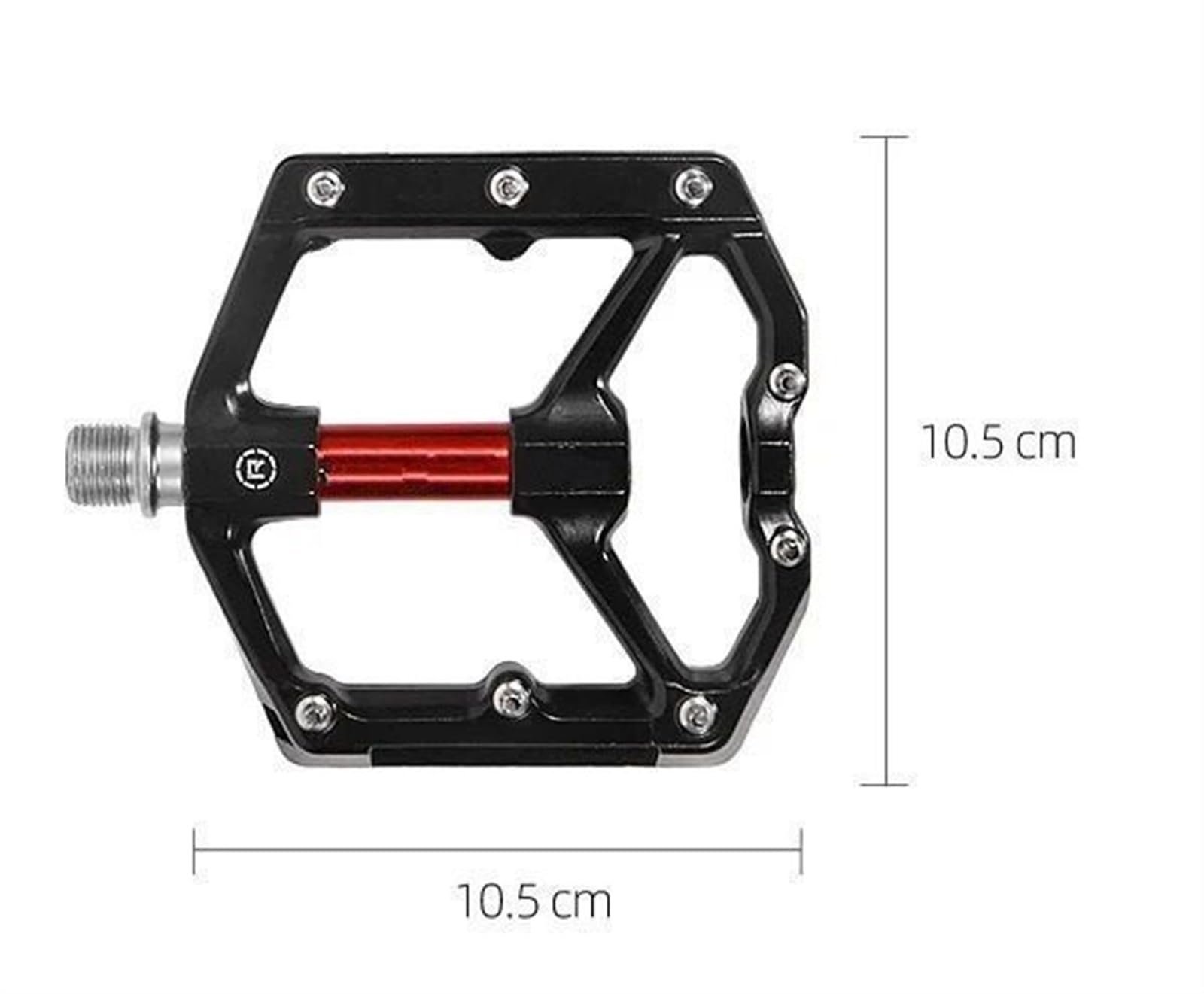 MKBHD Odblaskowe pedały rowerowe Ultralekkie uszczelnione łożyska Pedały szosowe BMX MTB Antypoślizgowe wodoodporne pedały rowerowe(MZ-930 Black gray)