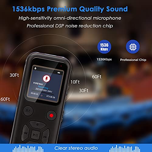 Dgtenk L77 72Gb Digital Voice Activated Recorder: Portable Tape Recorder thumb #4