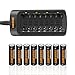 Produktbild Shentec AA AAA Akku ladegerät inkl 8X 2500mAh AA Akkus ladegerät für AA, AAA, NI-MH Akku Universal batterien Ladegerät 8 Fach Multi Batterie Ladegerät